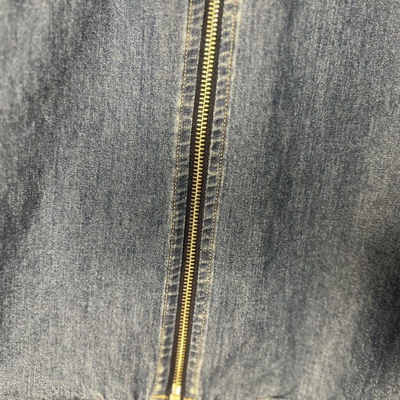 Disney Forever Mickey Embroidered Denim Zip-Up Jacket Shirt - Picture 3 of 15